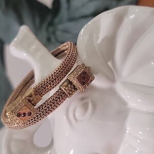 ANTIQUE BRASS LATE VICTORIAN  BRACLET